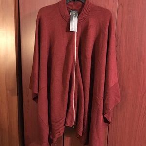 HARVE BENARD Poncho with zipper